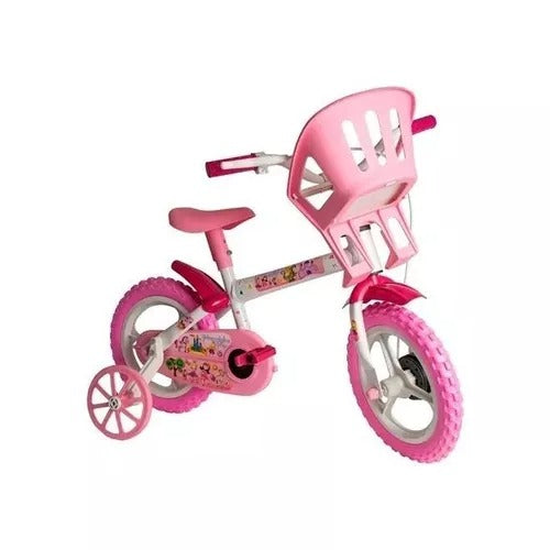 Bicicleta Infantil Styll Baby Aro 12 Princesinha Com Cesto Bicicleta Infantil Styll Baby Aro 12 Princesinha Com Cesto